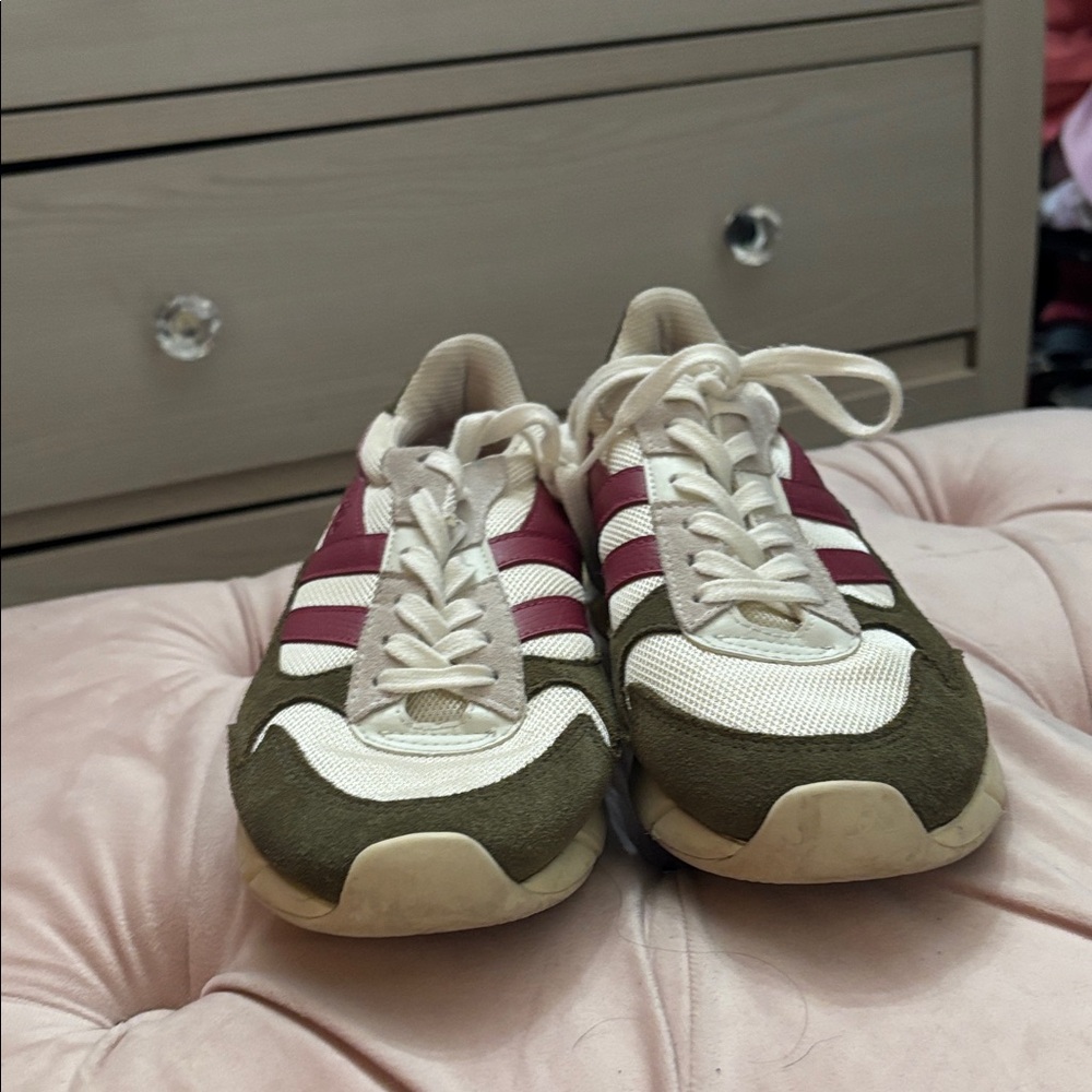Gola Pink and Green Casual Sneakers